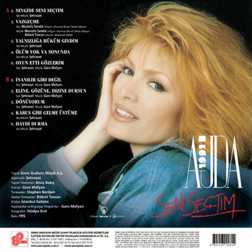 Satılık Plak Ajda Pekkan Seni Seçtim Plak Arka