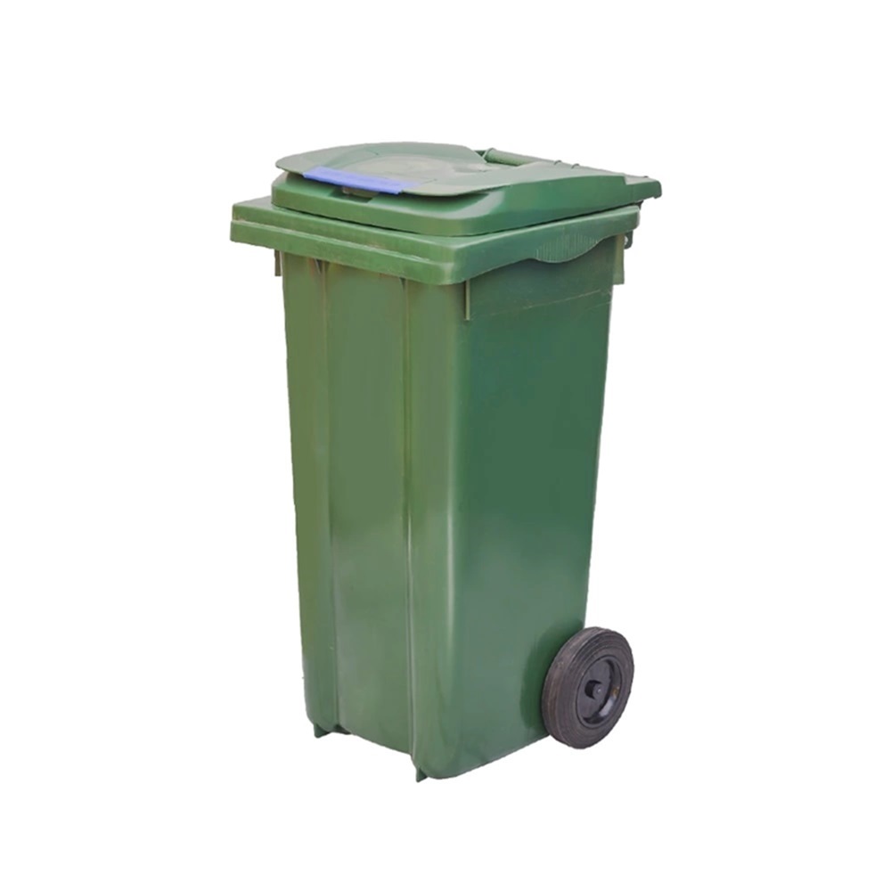 120 Litre Plastik Yeşil Çöp Konteyneri